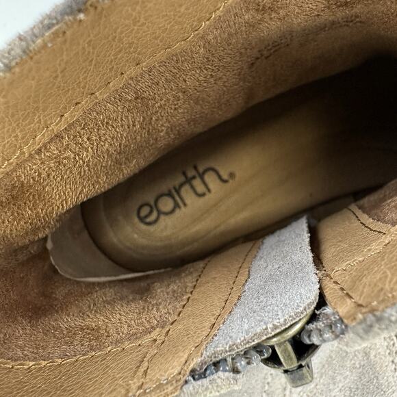 Earth Jeno Round Toe Casual Booties Taupe Ankle Boots Comfort Shoe Size 8.5 M - Picture 9 of 10